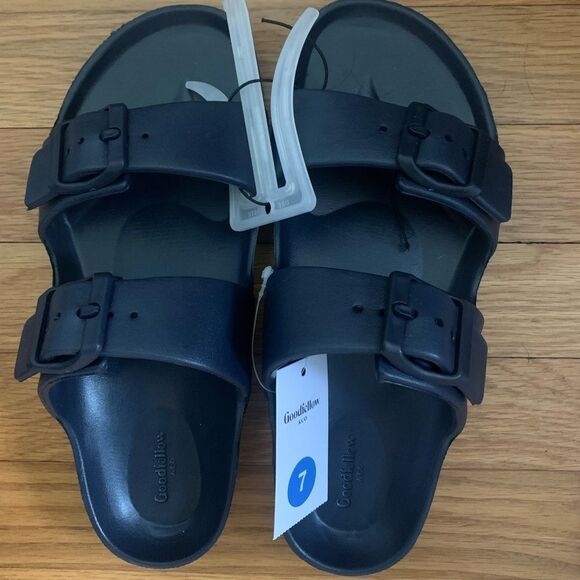 Goodfellow & Co size 7 navy blue sandals - Picture 1 of 2